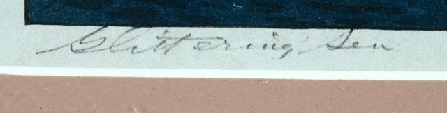 Hiroshi Yoshida Vintage Japanese Woodblock "Glittering Sea"