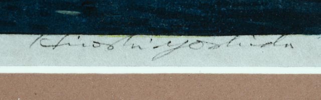 Hiroshi Yoshida Vintage Japanese Woodblock "Glittering Sea"