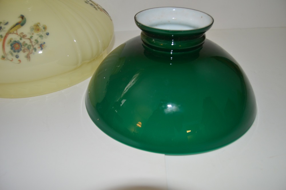 Three Hurricane Lamp Shades