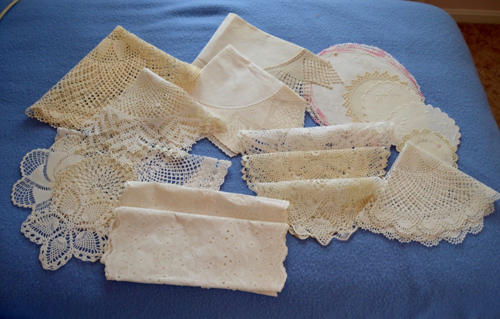 Vintage Doilies and Hand-Tatted Items