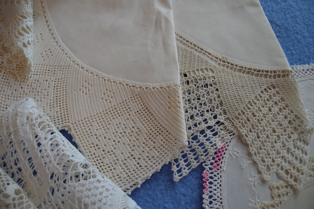 Vintage Doilies and Hand-Tatted Items