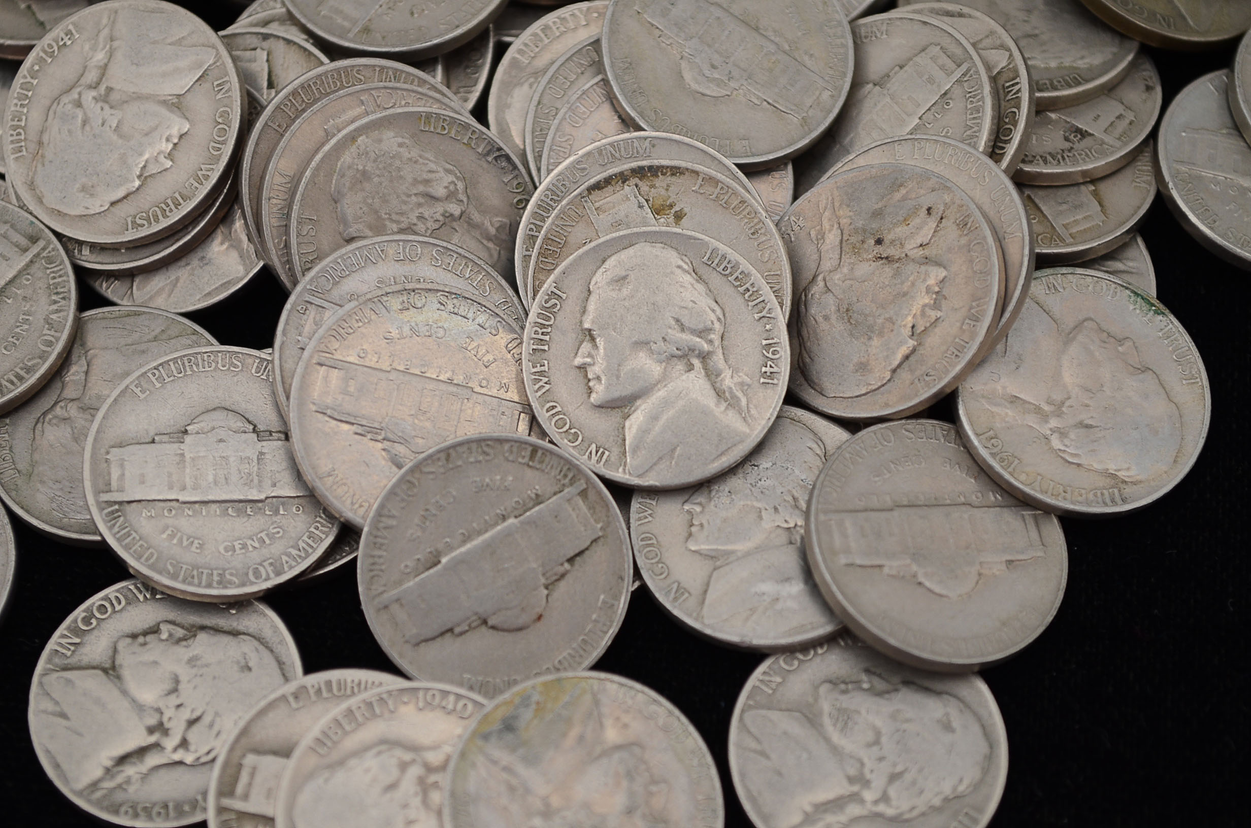 Group of (110) Jefferson Nickels