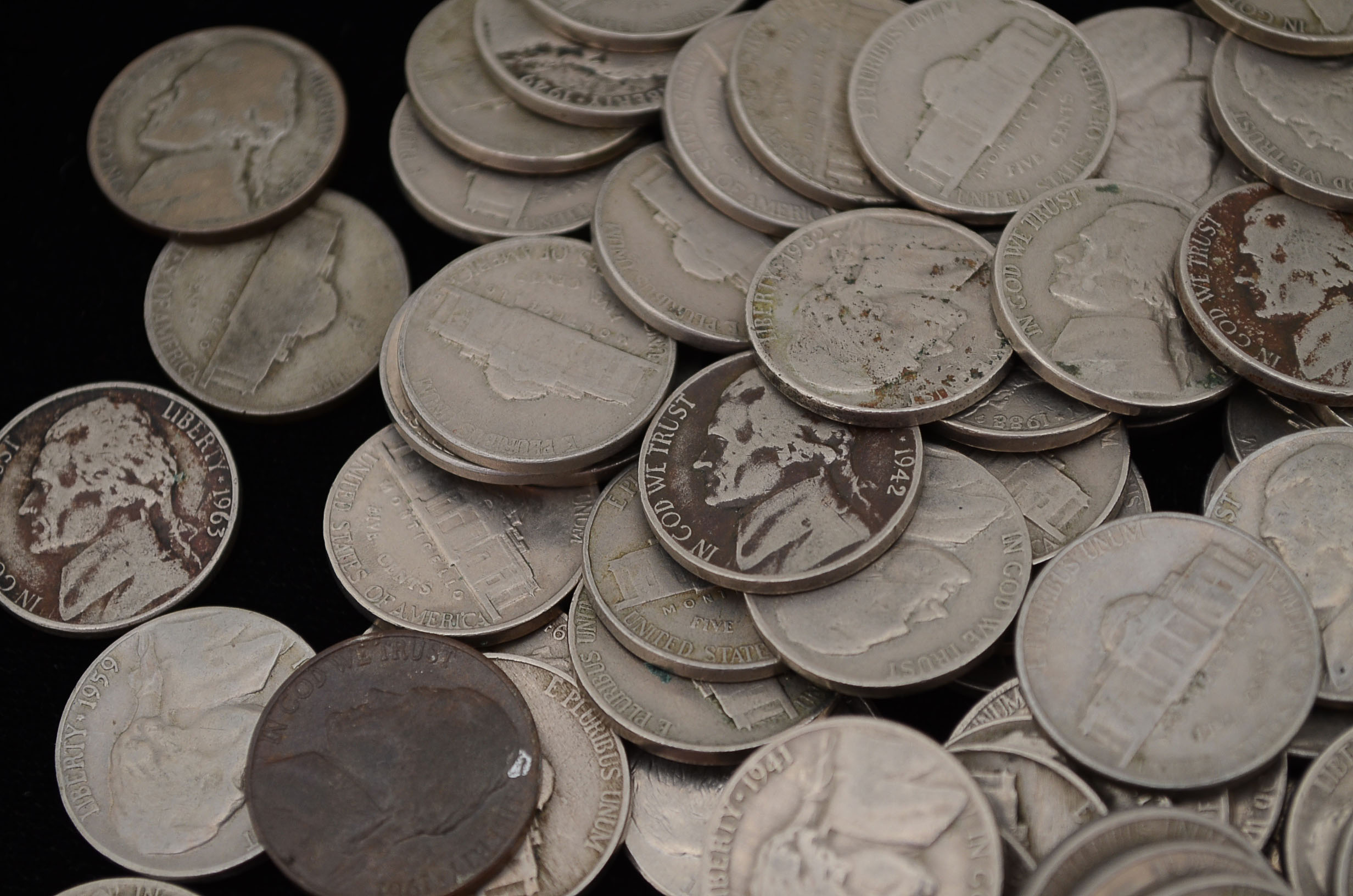 Group of (110) Jefferson Nickels