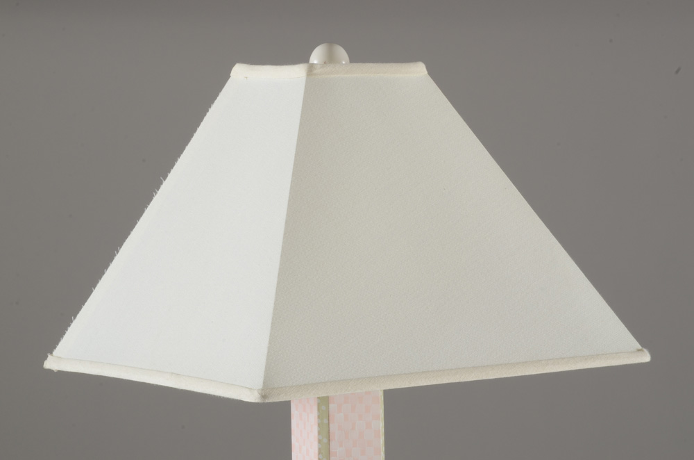 Turned Wood and Hand-Painted Floor Lamp