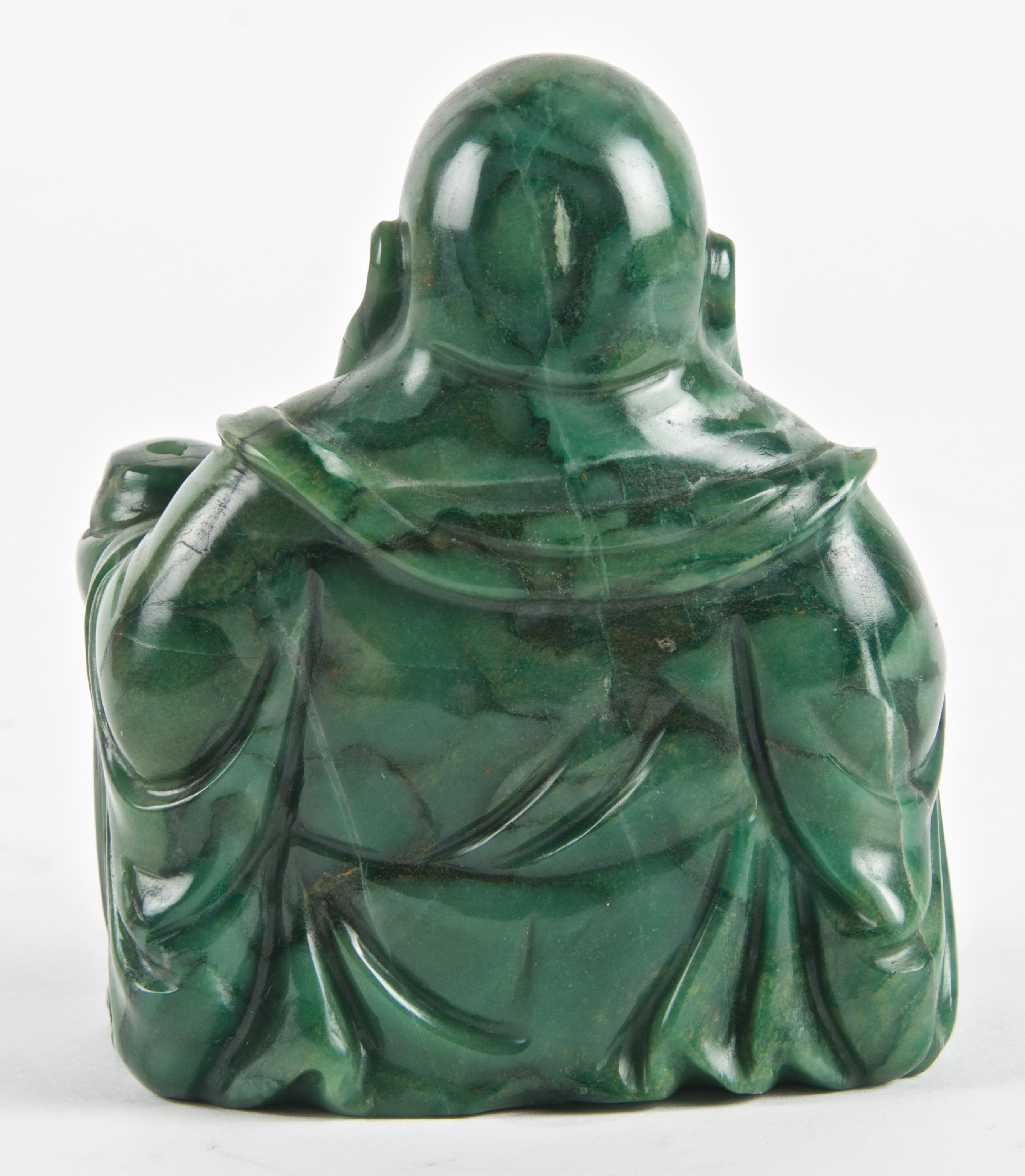 Laughing Buddha Nephrite Jadeite Sculpture