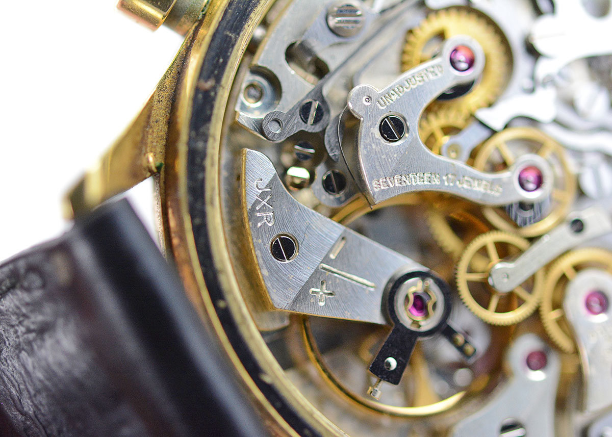 Gallet MultiChron 12 Military Gold Filled Wrist Watch