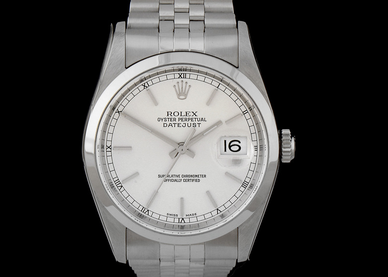 Rolex Datejust Steel 16200 Silver Index Dial Jubilee Automatic