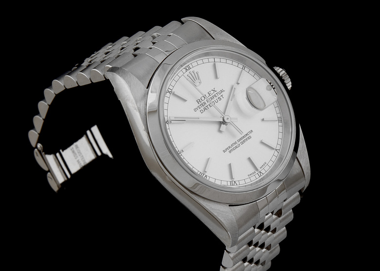 Rolex Datejust Steel 16200 Silver Index Dial Jubilee Automatic