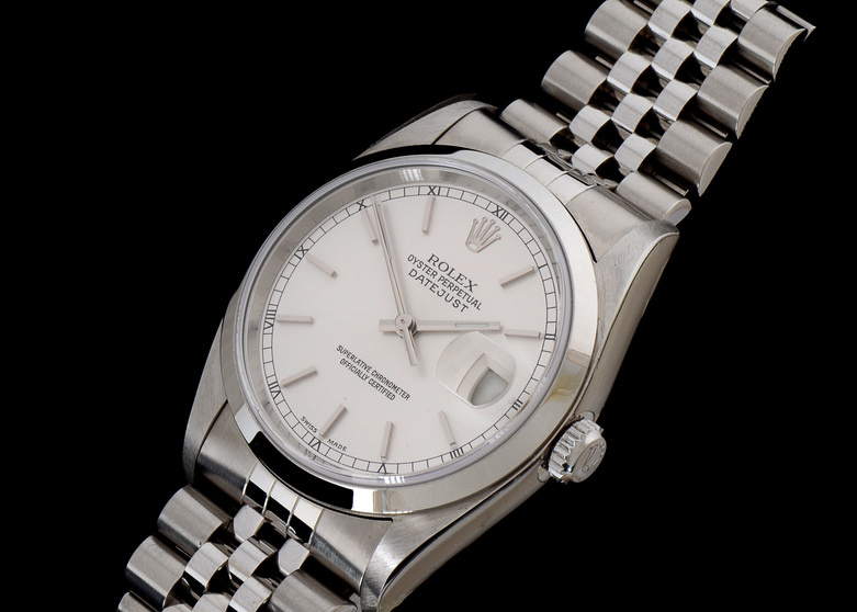 Rolex Datejust Steel 16200 Silver Index Dial Jubilee Automatic