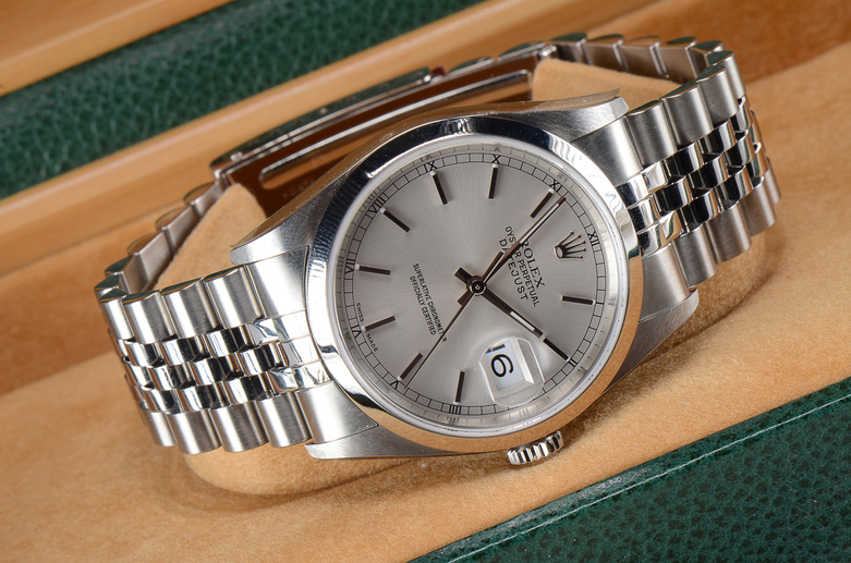 Rolex Datejust Steel 16200 Silver Index Dial Jubilee Automatic