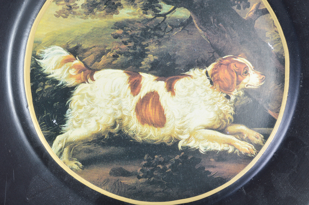 Pair of Plates with Cocker Spaniels
