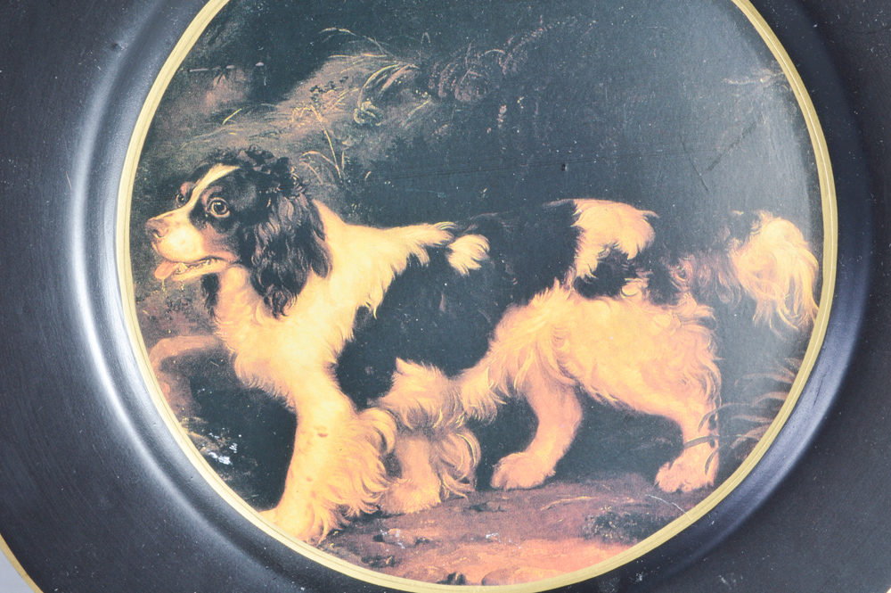 Pair of Plates with Cocker Spaniels