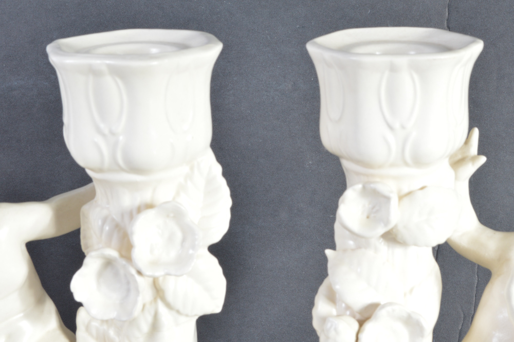 Pair of Holland Cherubic Candle Holders