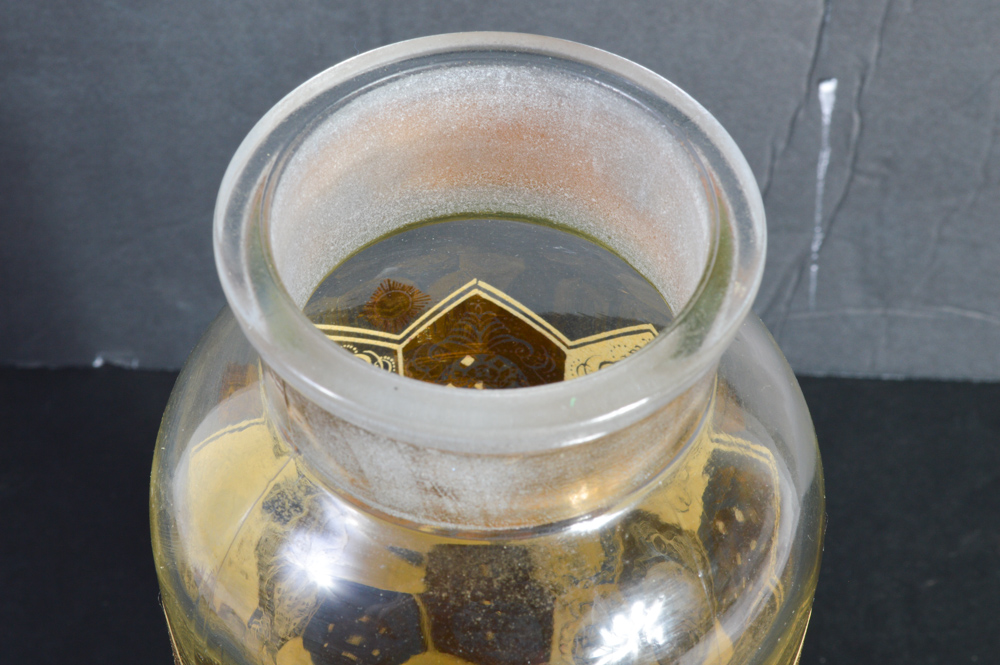 Mid-Century Decanter and Three Glasses