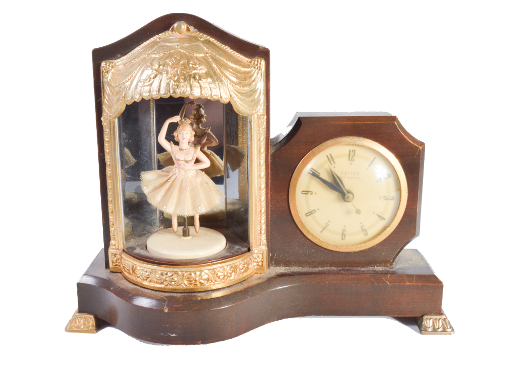 United Self-Starting Ballerina Clock