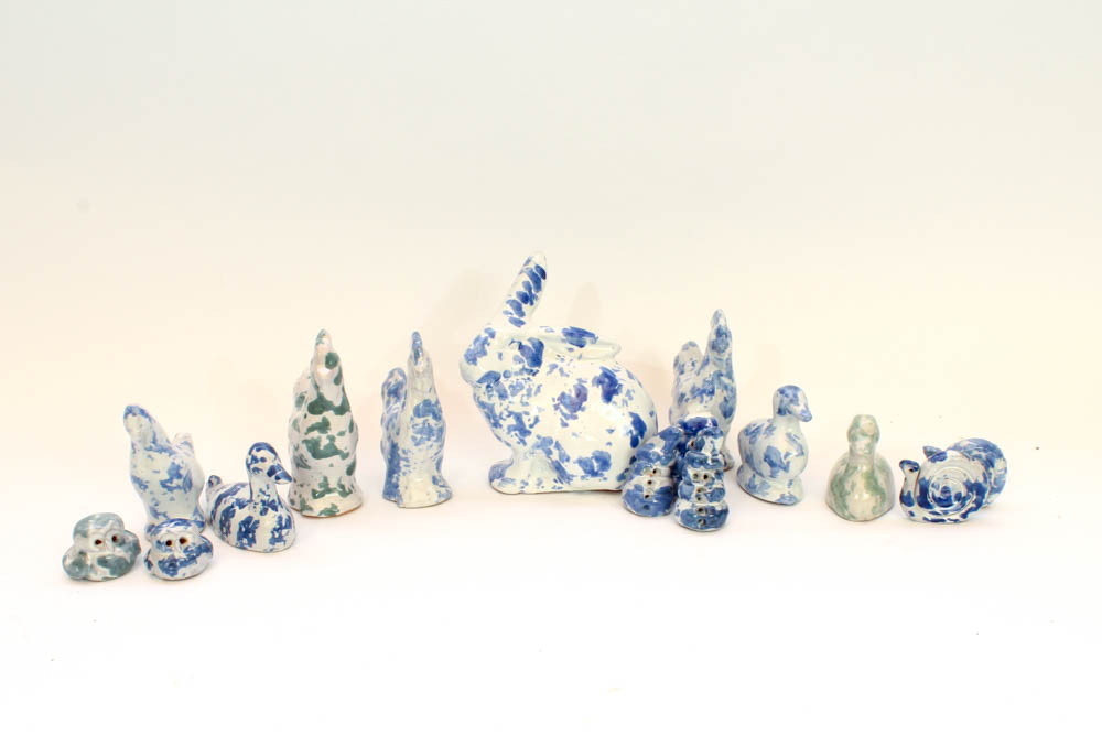 Collection of Bybee Pottery Animal Figurines