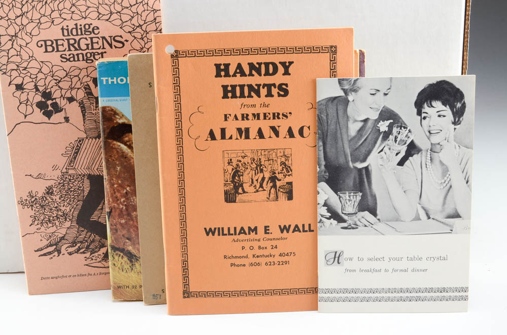 Box Lot of Miscellaneous Vintage Pamphlets