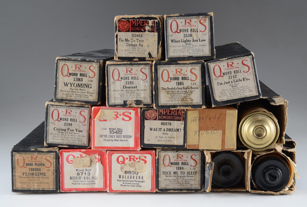 Collection of Antique Piano Rolls