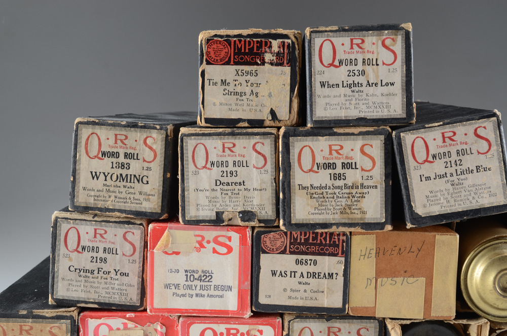 Collection of Antique Piano Rolls