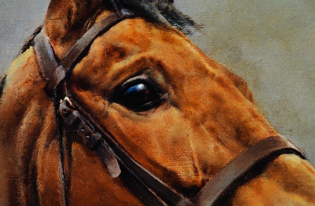 S. L. Crawford Print of Horse Portraits "We Three Kings"