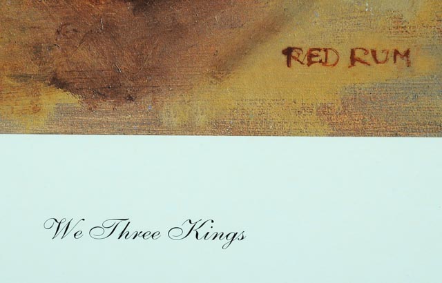 S. L. Crawford Print of Horse Portraits "We Three Kings"