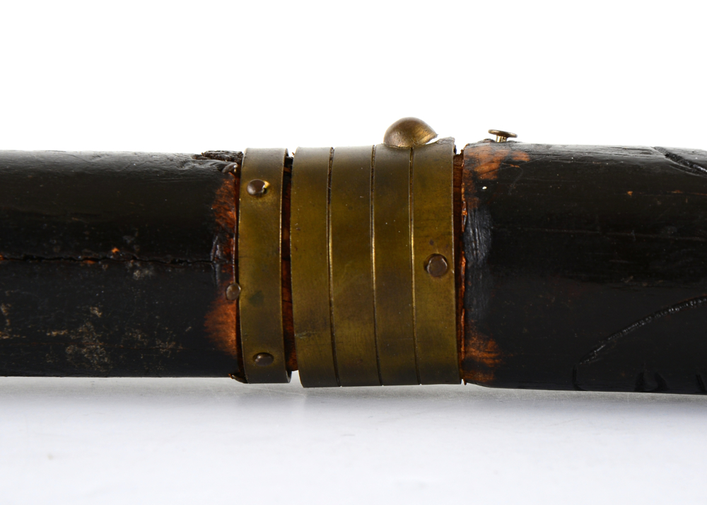 Vintage Ebonized Exotic Wood Sword Cane