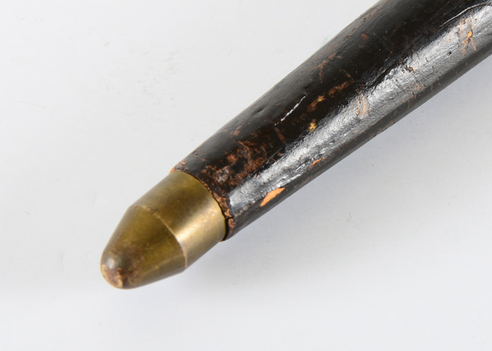 Vintage Ebonized Exotic Wood Sword Cane