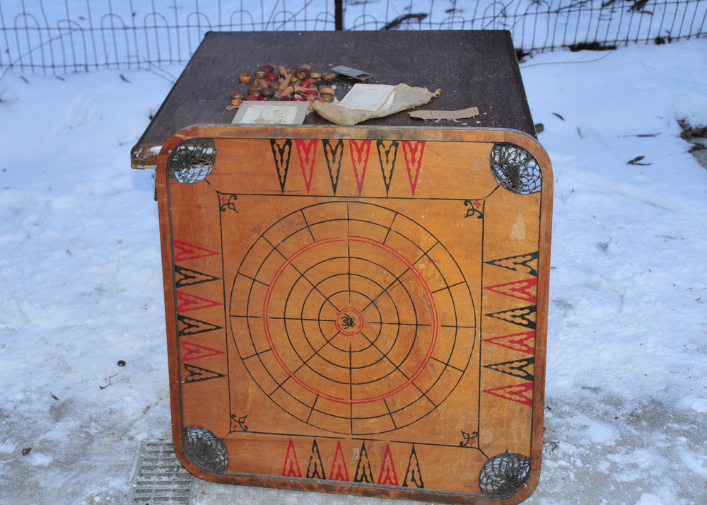 Vintage Carrom Game Board With Samsonite Card Table
