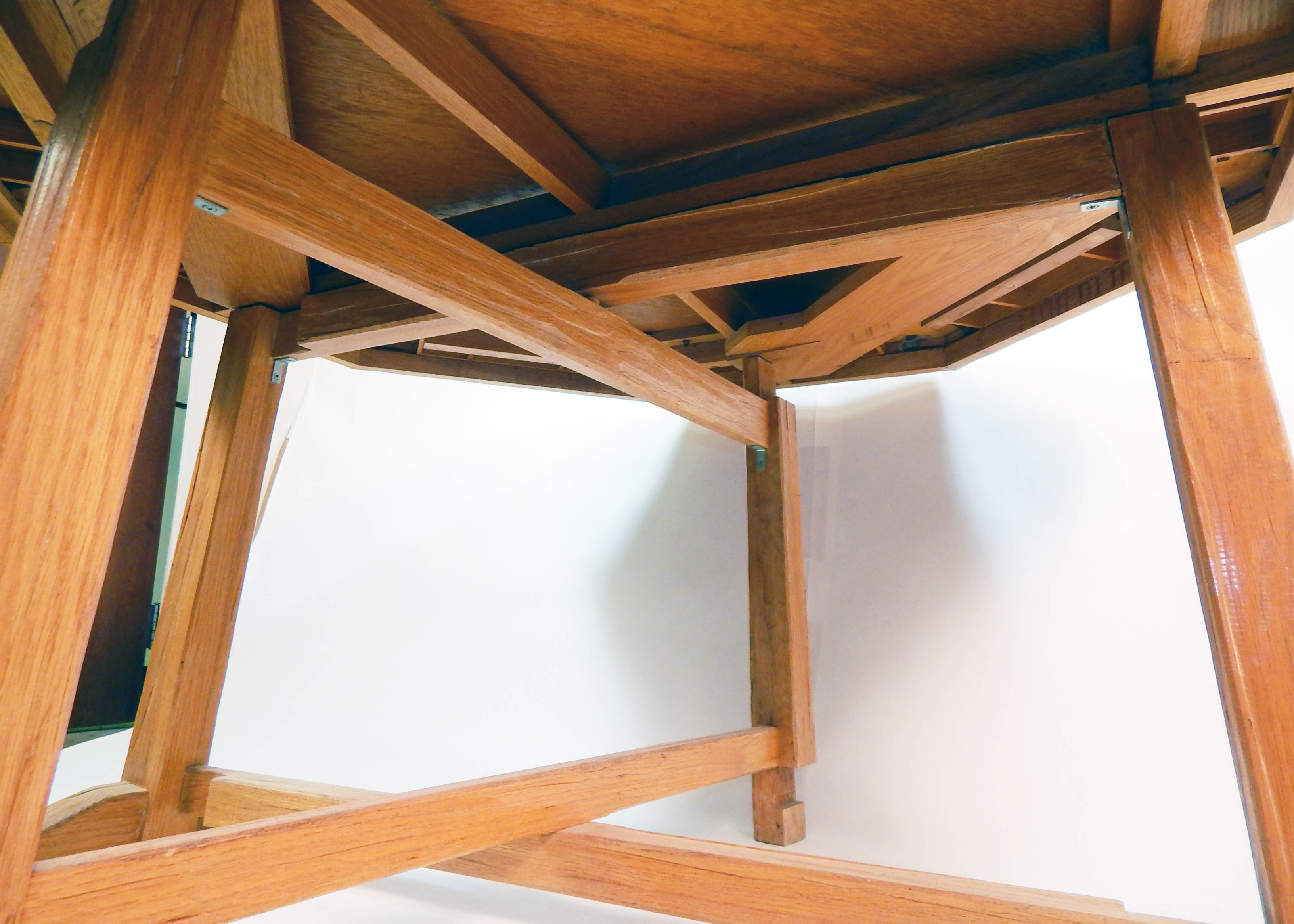 Vintage A. Brandt Ranch Oak Poker Table