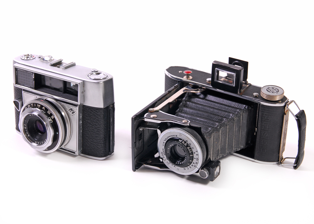 Two Agfa Film Cameras with Accessories