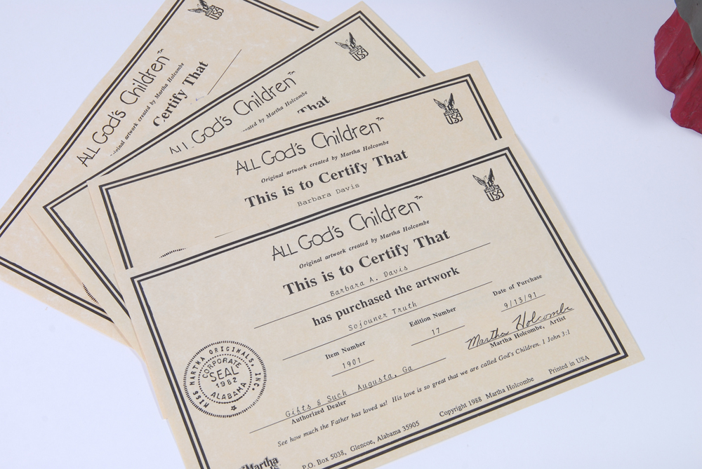 Group of Martha Holcombe Historic Figurines