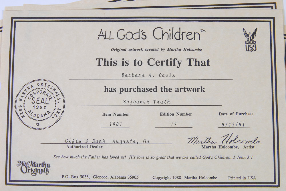 Group of Martha Holcombe Historic Figurines