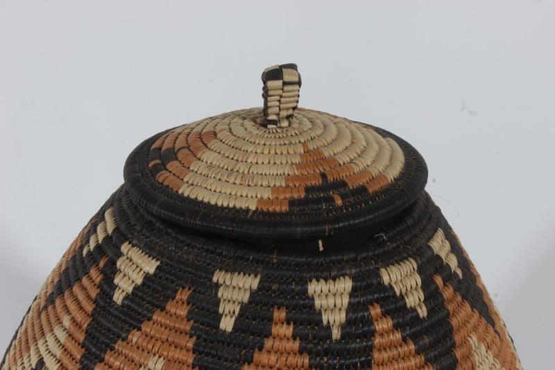 Pair of Hand Woven African Baskets
