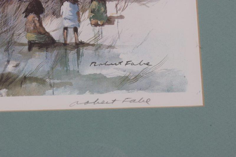 Robert Fabe Limited Edition Offset Lithograph "Low Tide"