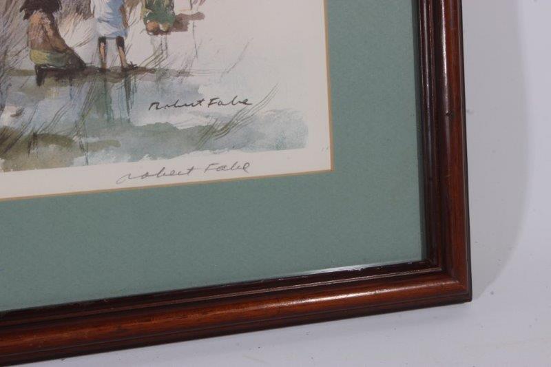 Robert Fabe Limited Edition Offset Lithograph "Low Tide"