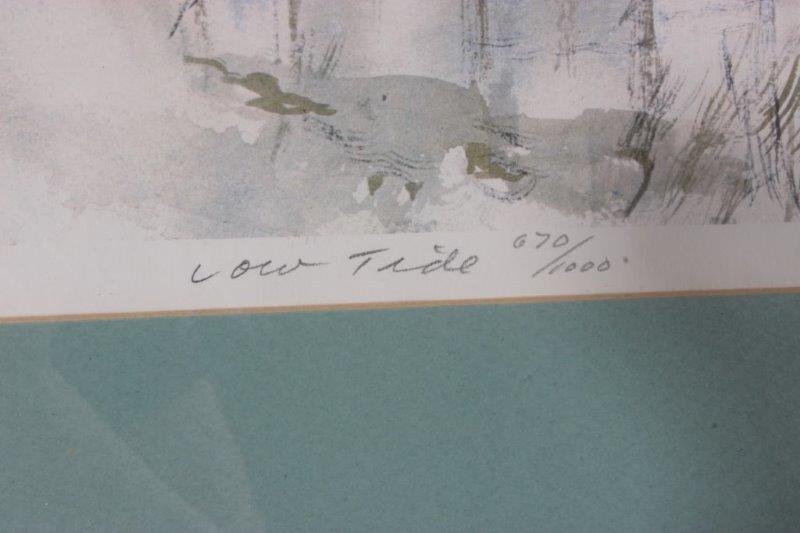 Robert Fabe Limited Edition Offset Lithograph "Low Tide"