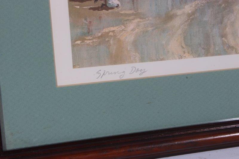 Robert Fabe Signed Offset Lithograph "Spring Day"