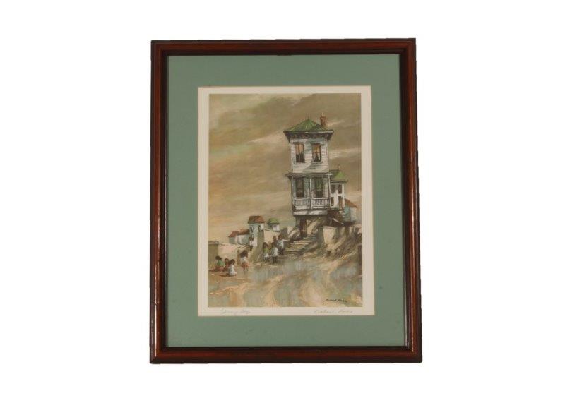 Robert Fabe Signed Offset Lithograph "Spring Day"