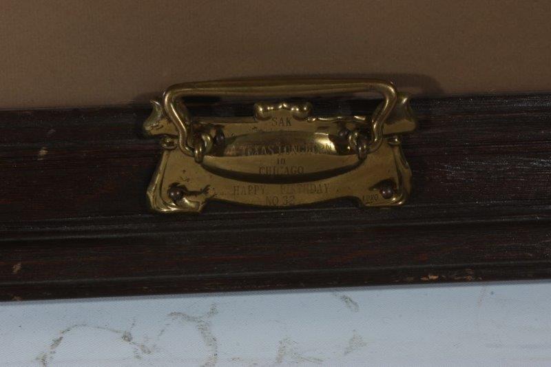 Longhorn Print in Wooden Frame