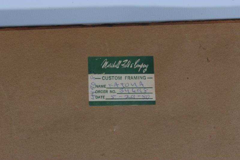 Longhorn Print in Wooden Frame