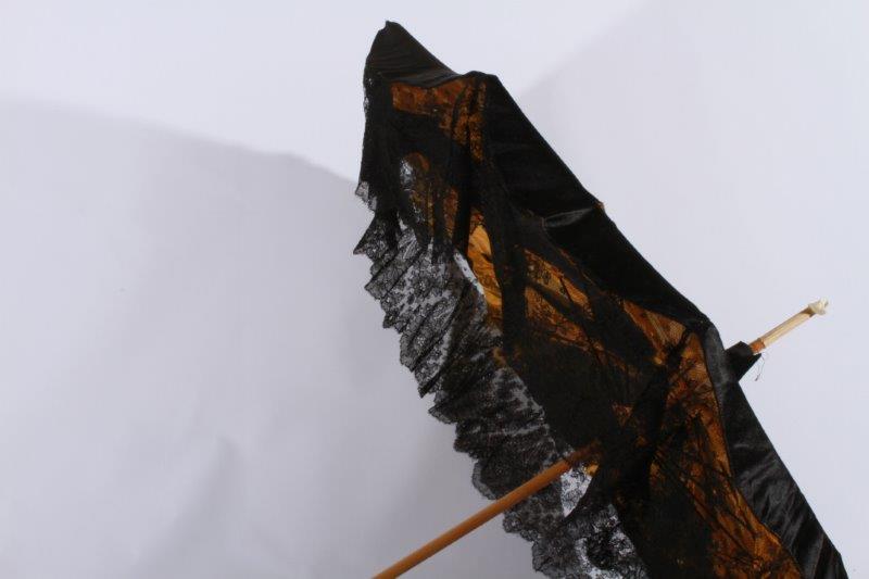 Victorian Black Parasol