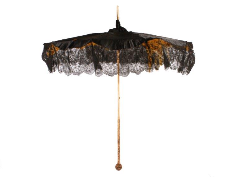 Victorian Black Parasol