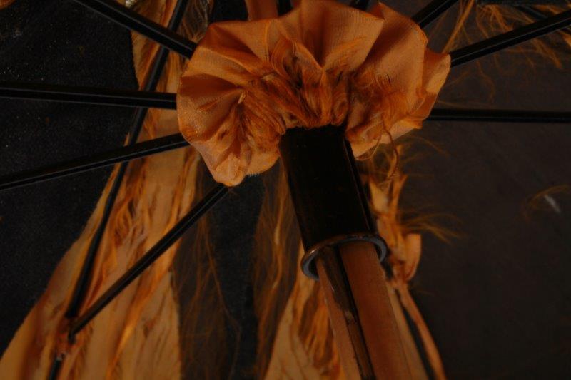 Victorian Black Parasol