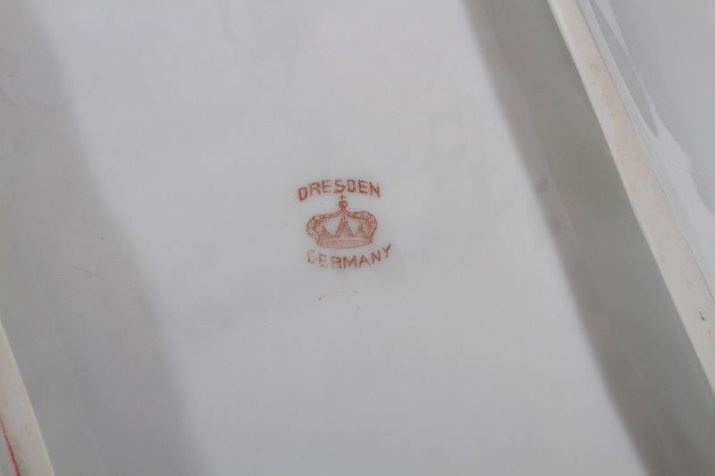 Dresden Vintage Floral Dish