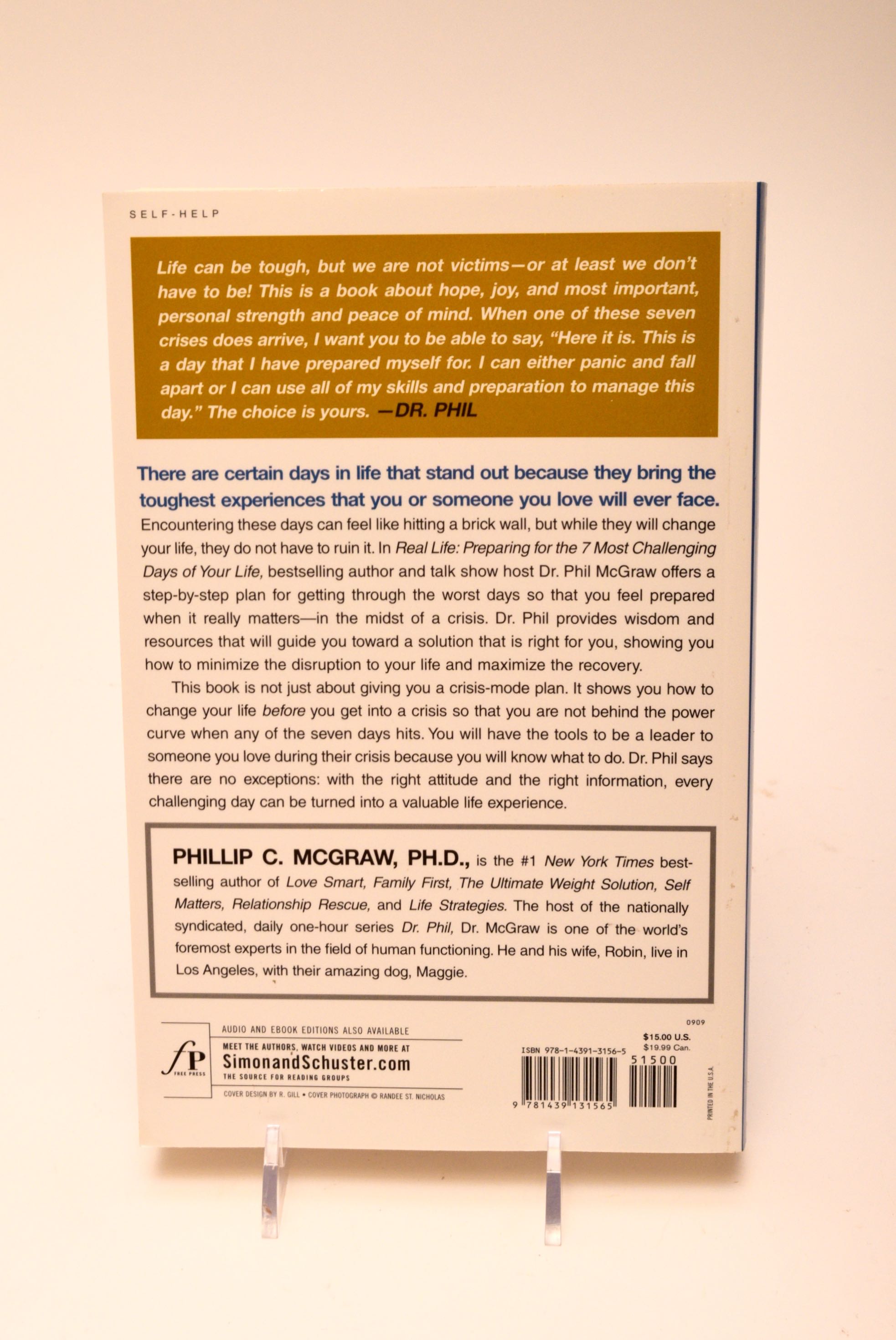 Signed Copy of "Real Life" by Dr. Phil McGraw