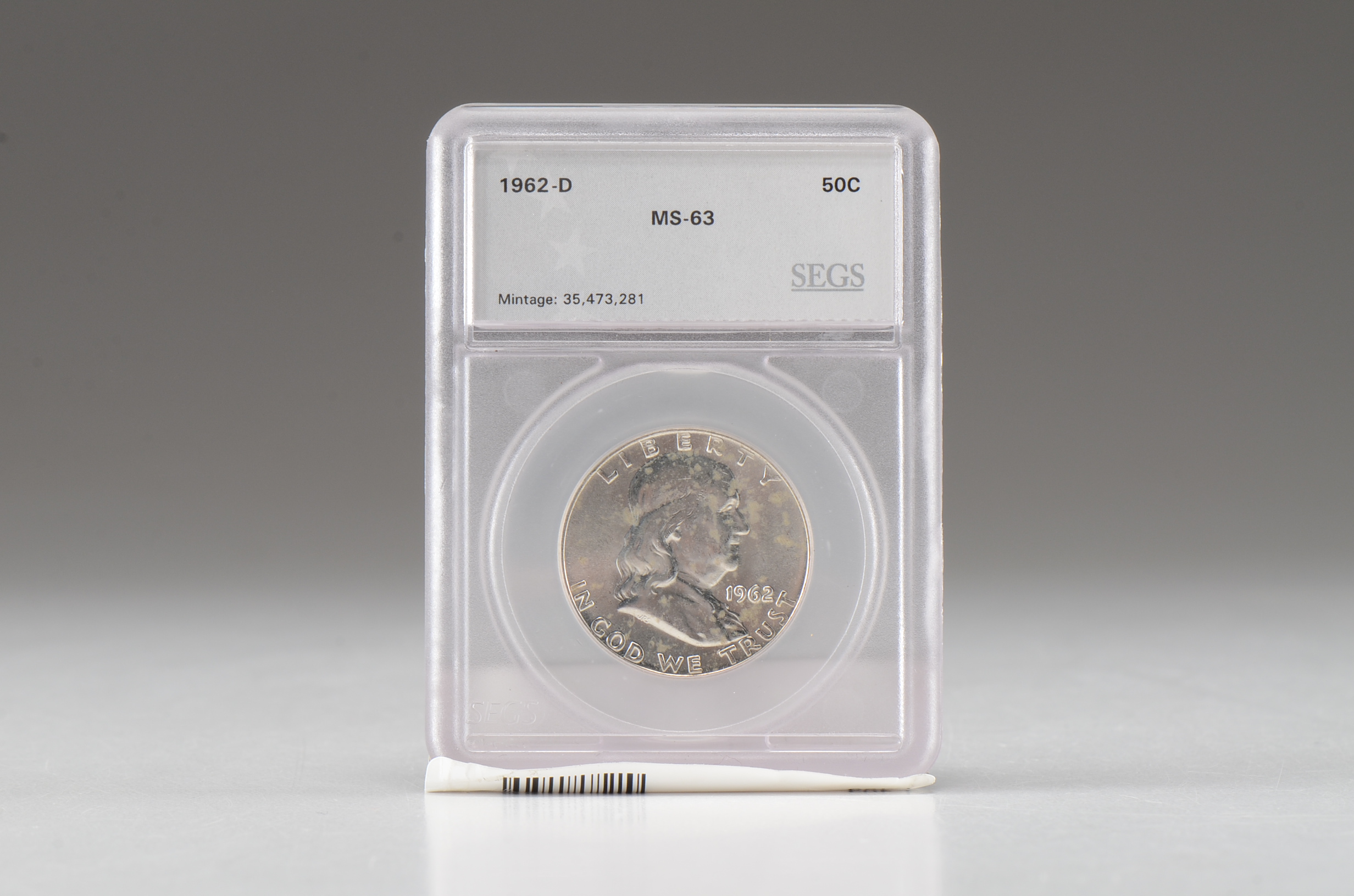 1962 D Franklin Silver Half Dollar