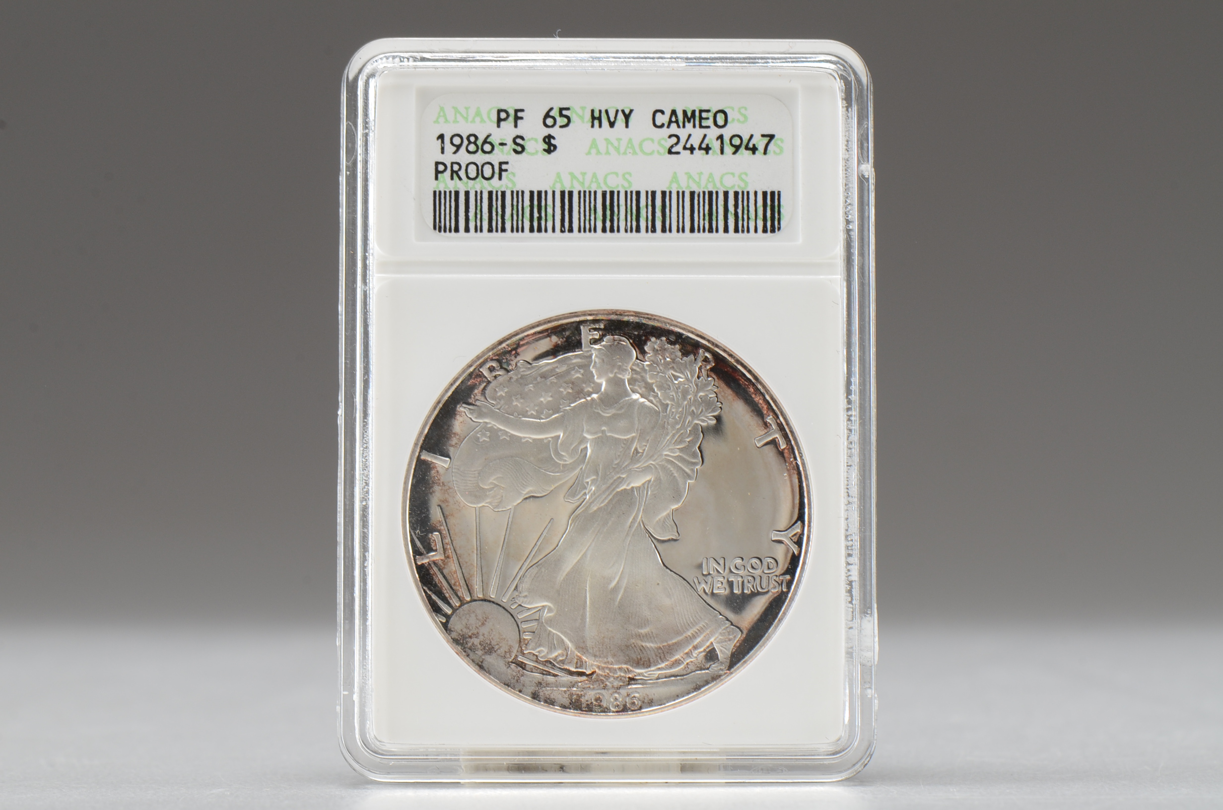 1986 S One Dollar U.S. Silver Eagle Proof Coin