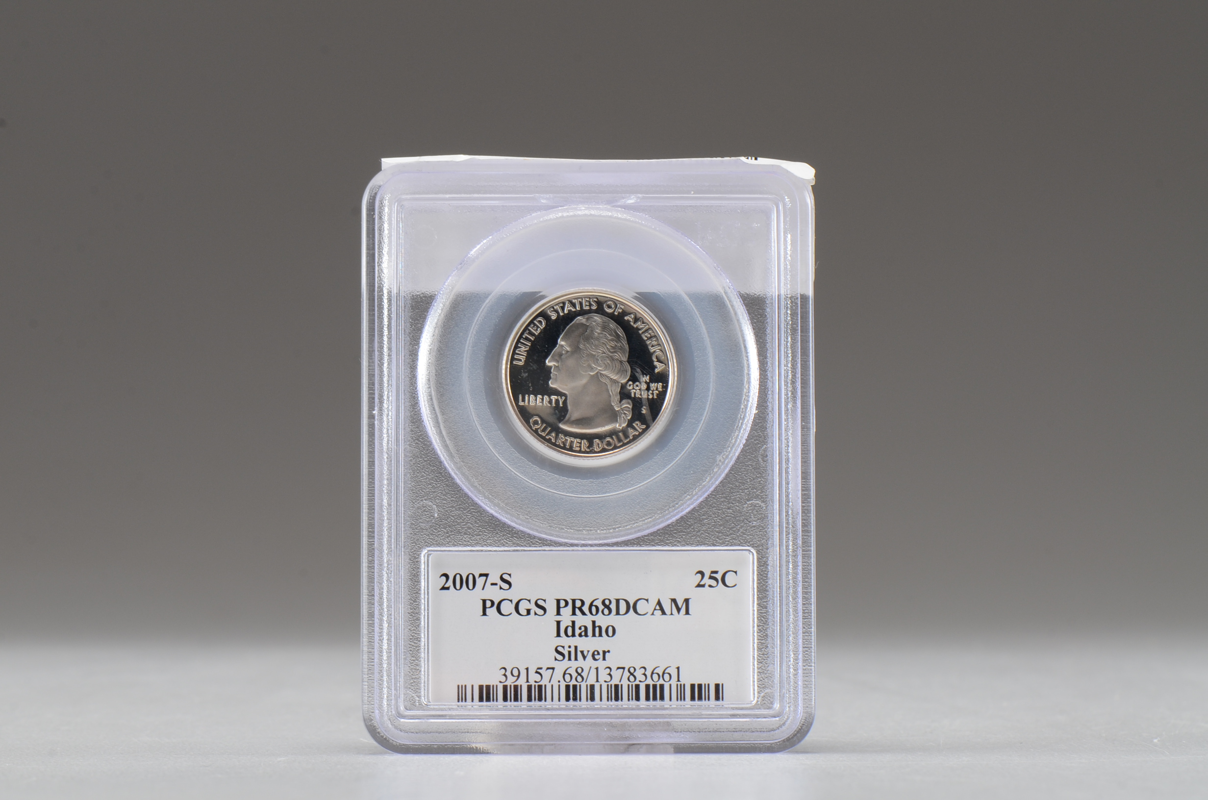 2007 S George Washington Silver Idaho State Quarter