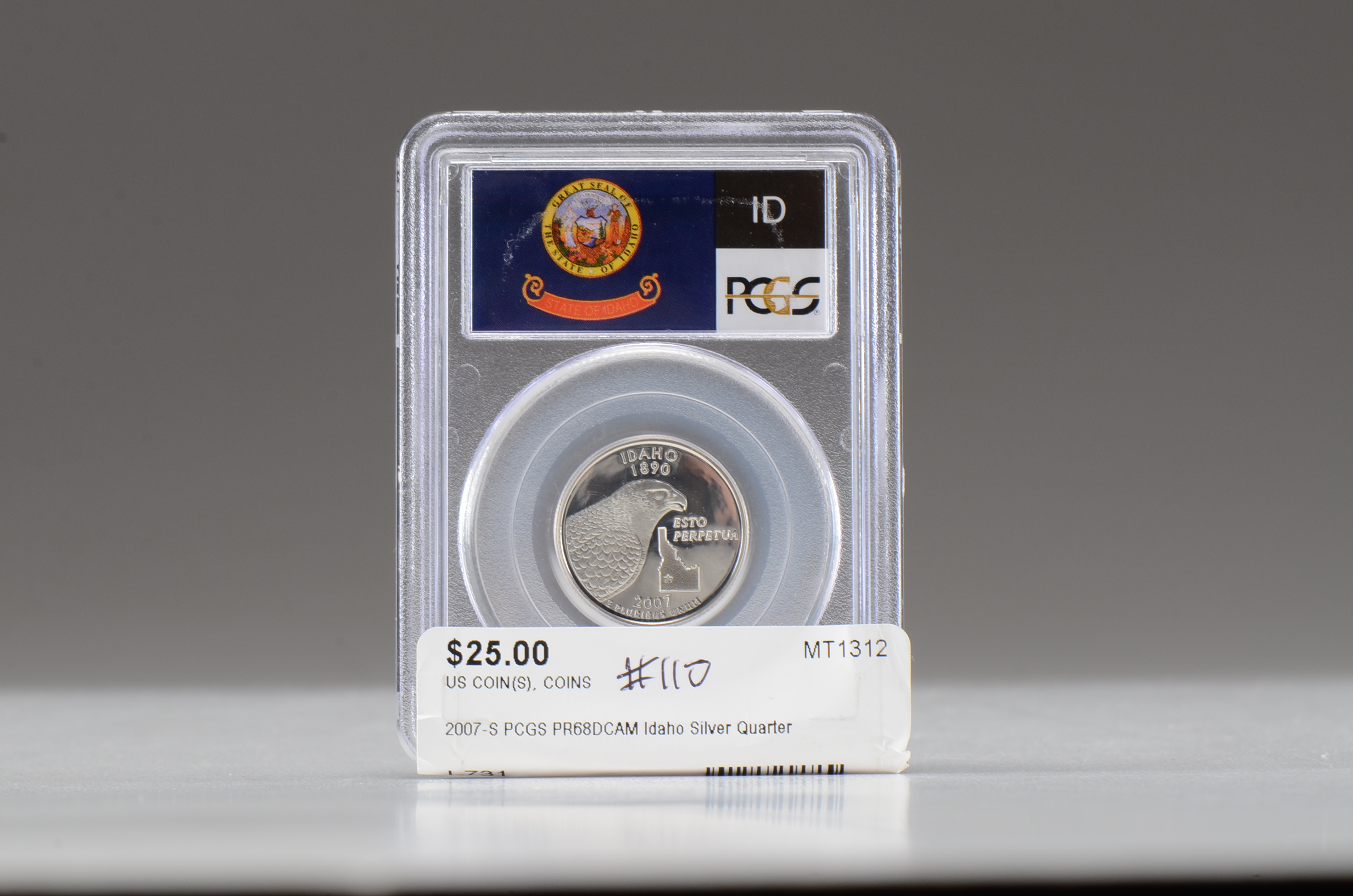 2007 S George Washington Silver Idaho State Quarter