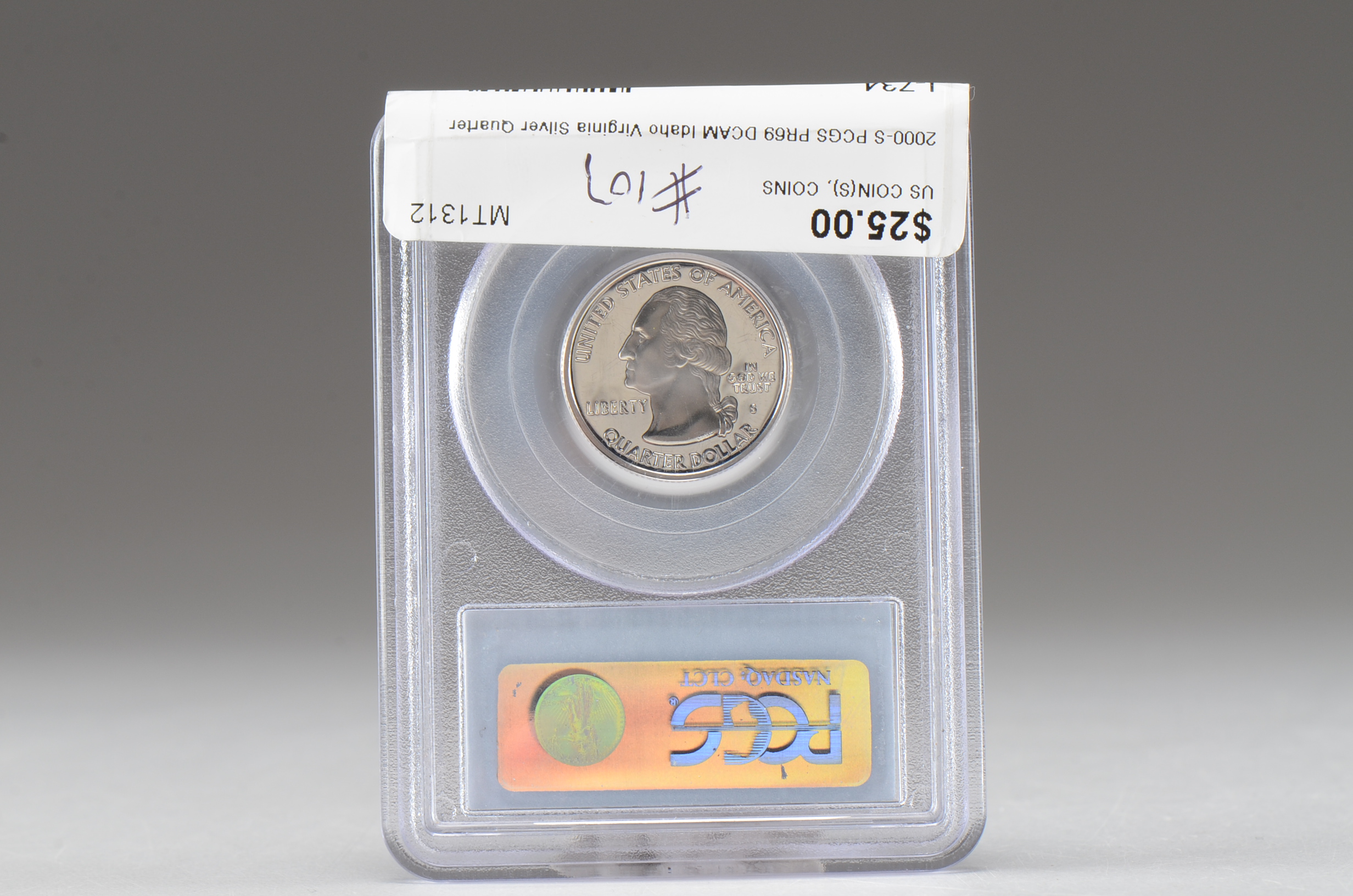 2000 S George Washington Silver Maryland State Quarter